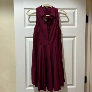 Express maroon dress size 8